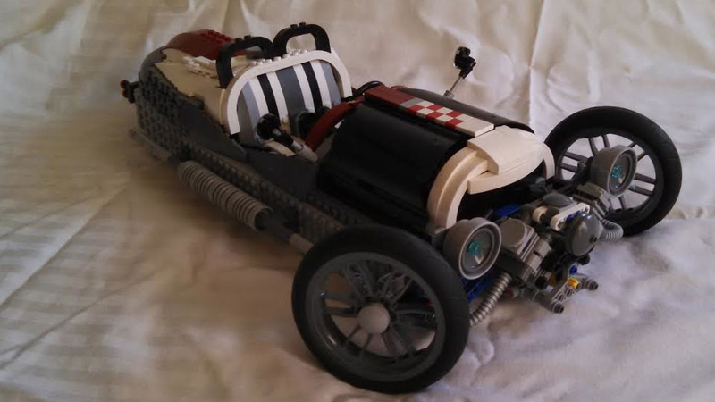 Illustration for article titled Dad Proves Kids Wrong By Making Fantastic Lego Morgan 3-Wheeler